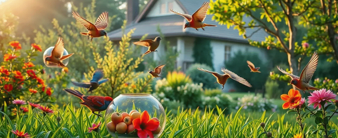 Plantas para jardim domestico que atrai passaros