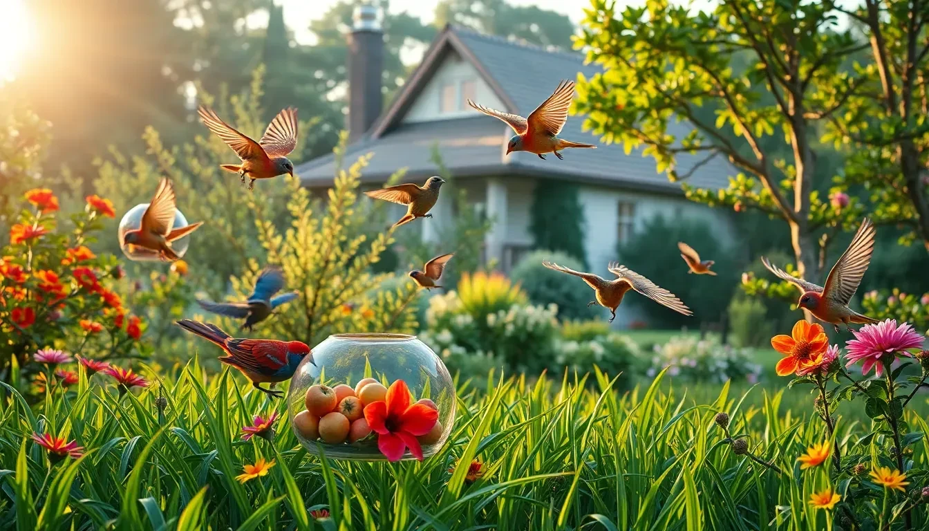Plantas para jardim domestico que atrai passaros