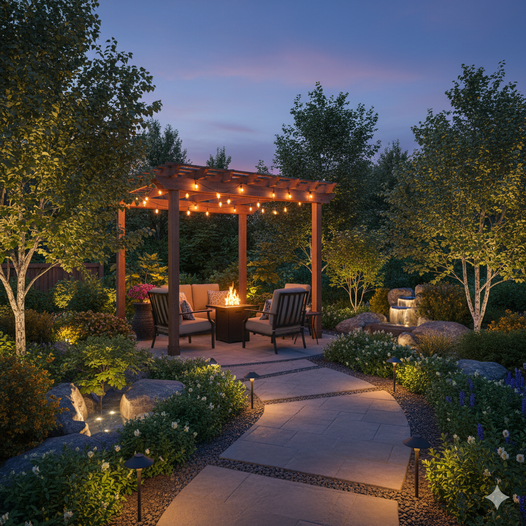 Iluminação de Jardim: Como Deixar Seu Espaço Mais Charmoso à Noite