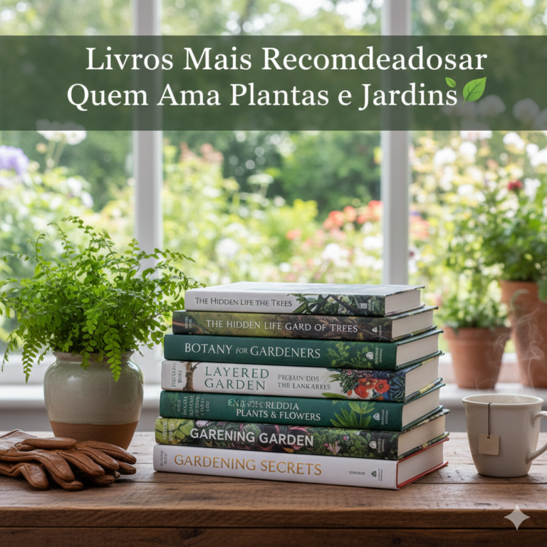 Os Livros Mais Recomendados para Quem Ama Plantas e Jardins