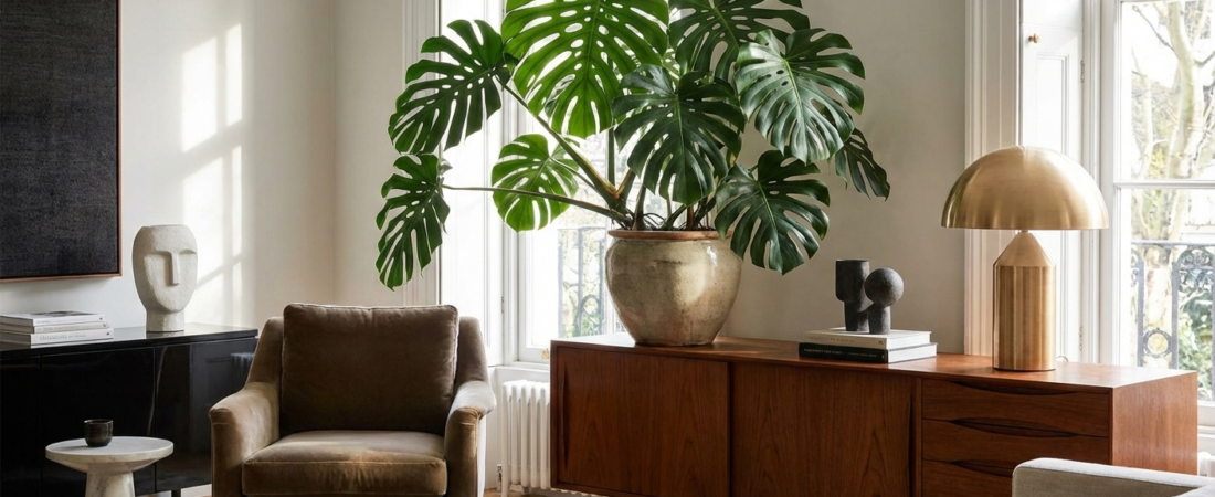 Costela-de-adão: o verde sofisticado que domina a decoração