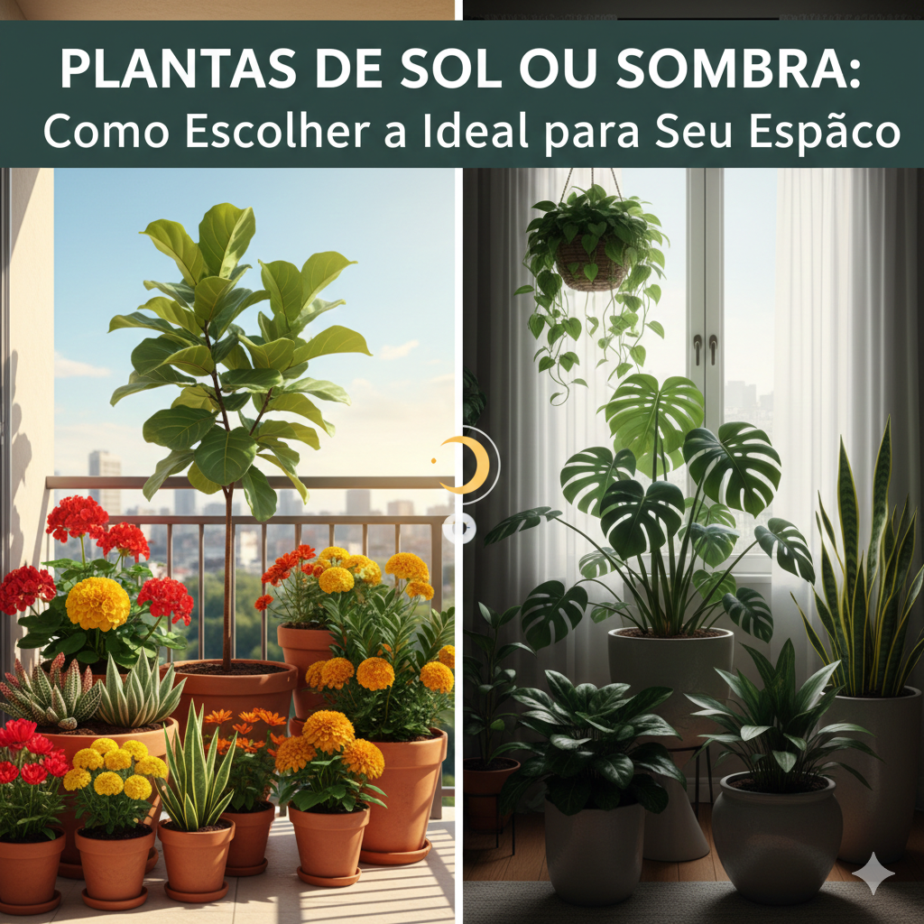 Plantas de Sol ou Sombra: Como Escolher a Ideal para Seu Espaço