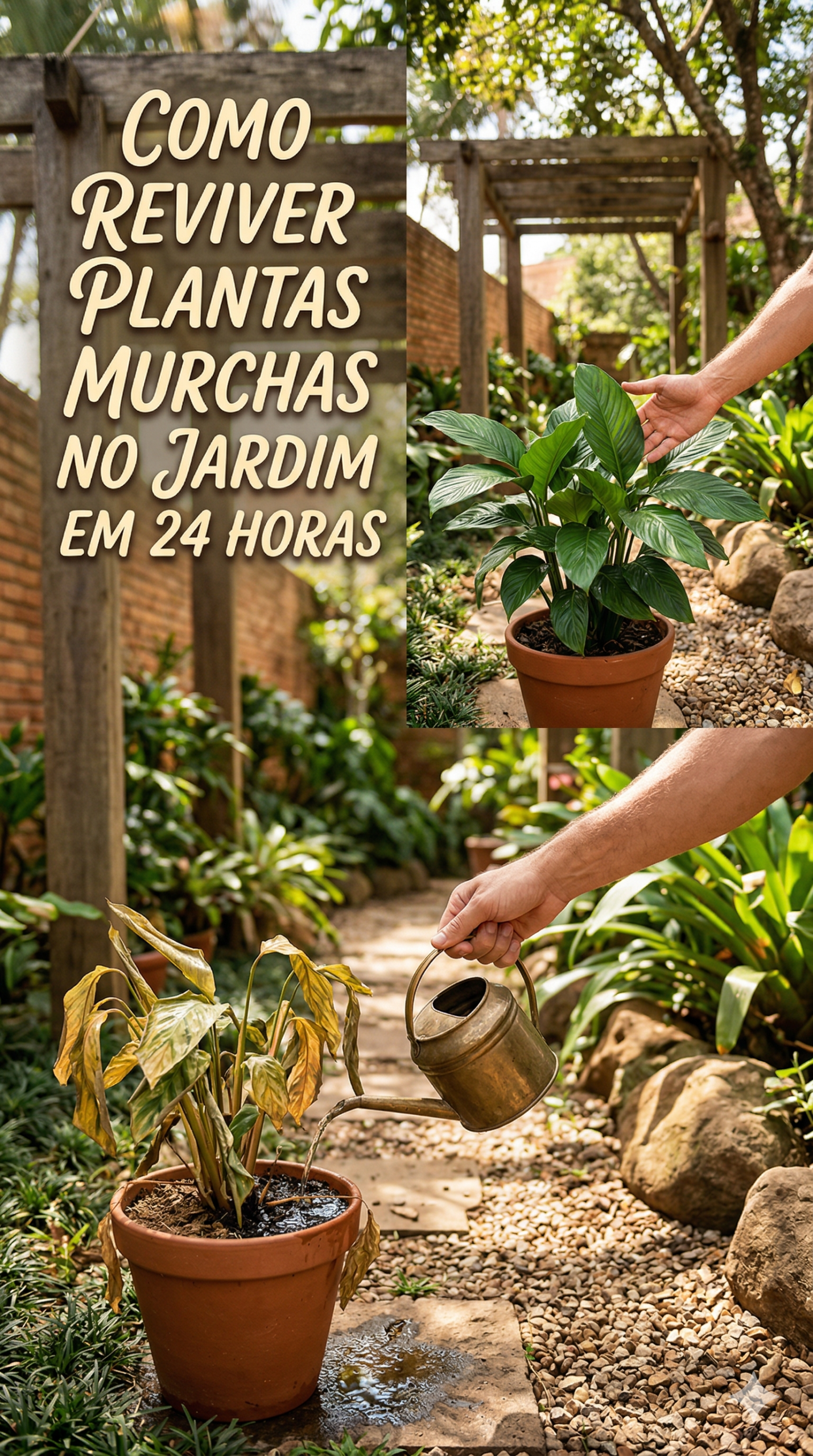 Como Reviver Plantas Murchas no Jardim em 24 Horas