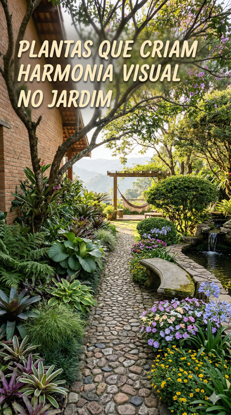 Plantas que criam harmonia visual no jardim